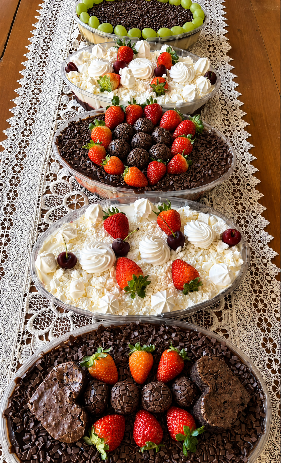 Sobremesas artesanais para eventos