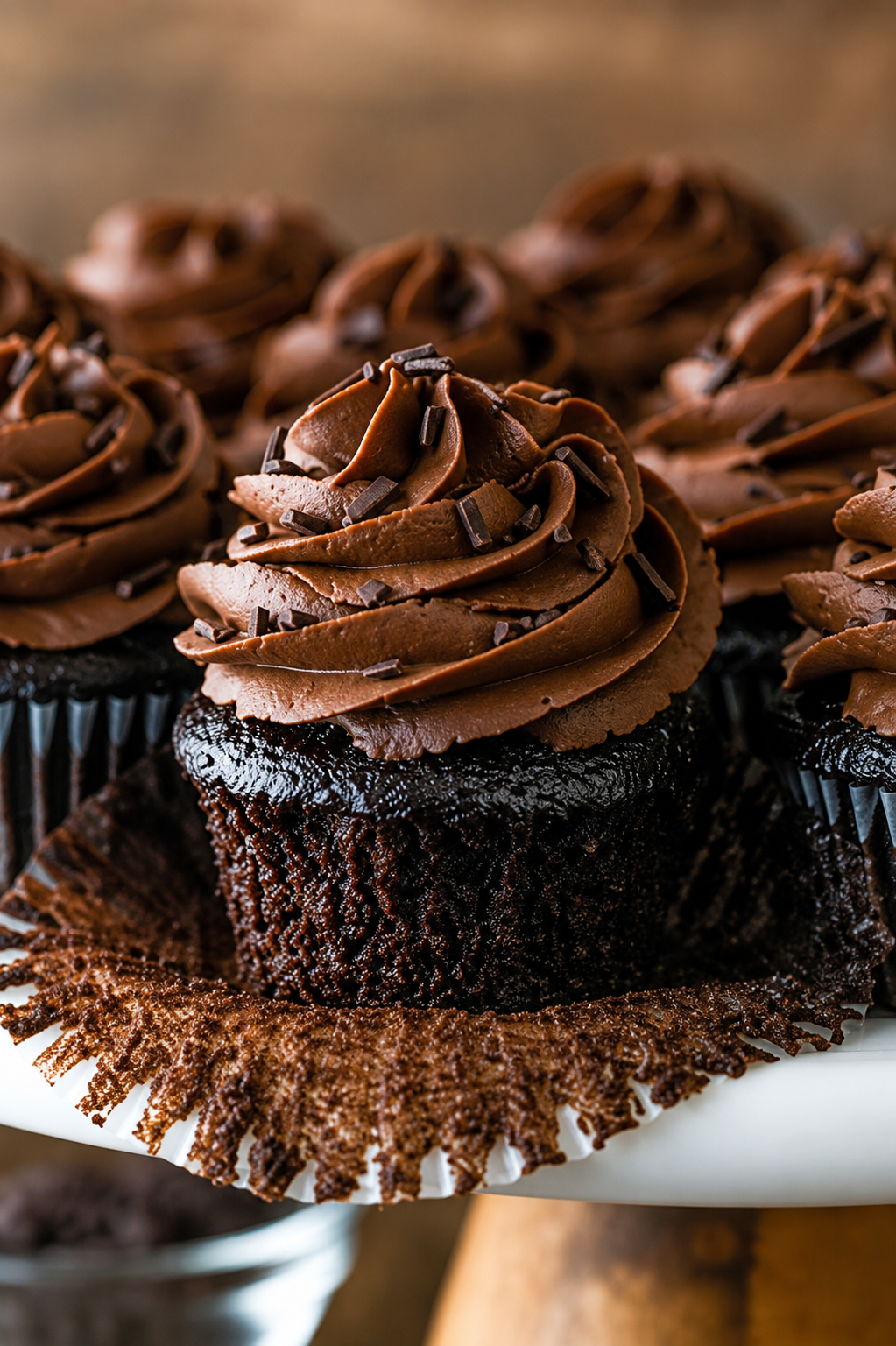 Cupcakes de chocolate para festas e lembranças